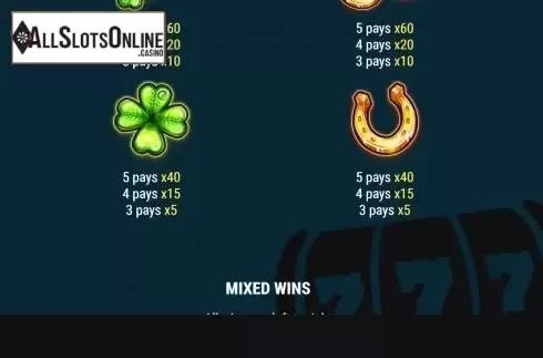 Paytable screen 3