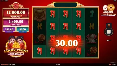Lucky Twins Link and Win slot screenshot 2