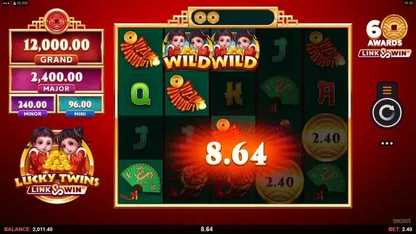 Lucky Twins Link and Win slot screenshot 3