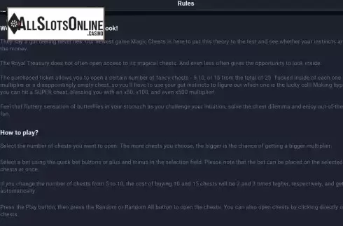 Rules Screen