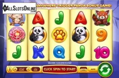Game Workflow screen . Panda Prize from Skywind Group