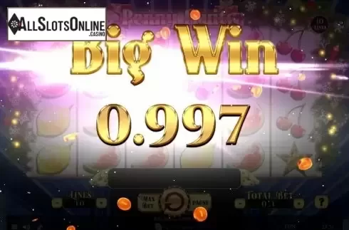 Big Win. Penny Fruits Christmas Edition from Spinomenal