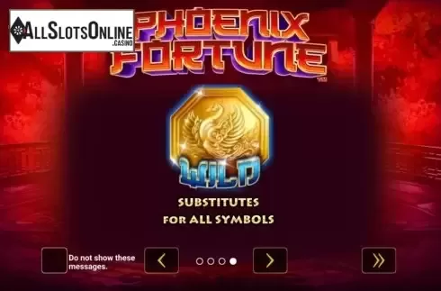 Start Screen. Phoenix Fortune from Greentube