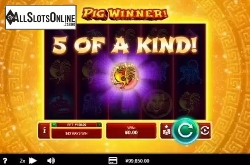 5 of a kind. Pig Winner from RTG