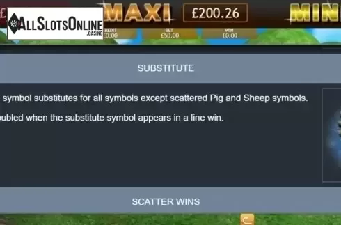Substitute. Piggy Payout Jackpot from Eyecon