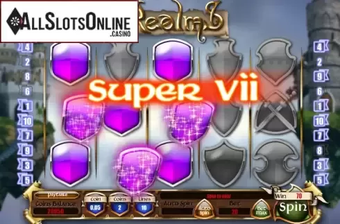 Win Screen. Realms from Saucify