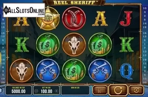 Reels screen. Reel Sheriff from SYNOT