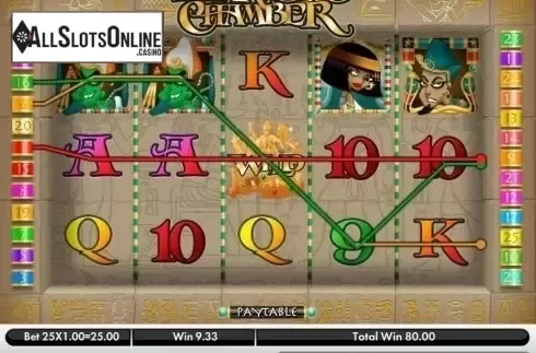 Win Screen . Secret of the Pharaoh's Chamber from Gamesys