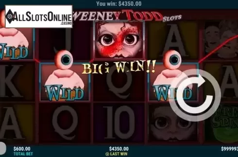 Big win screen