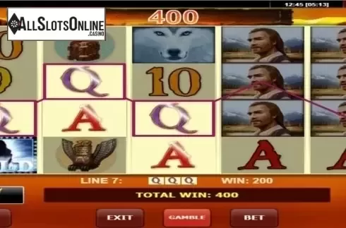 Win Screen . Wolf Moon (Amatic) from Amatic Industries