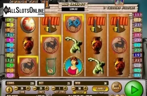 Win screen 3. Zeus 2 (Habanero) from Habanero