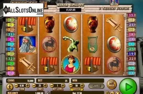 Reels screen. Zeus 2 (Habanero) from Habanero