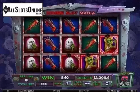 Screen9. Zombie slot mania from Spinomenal