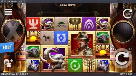 Zulu Gold slot screenshot 1