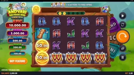 Andvari: The Magic Ring slot screenshot 1