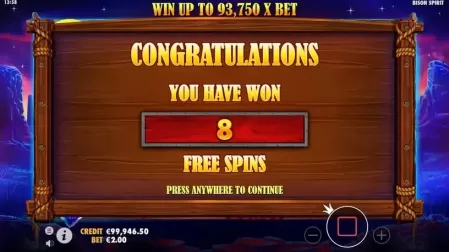 Bison Spirit slot screenshot 4
