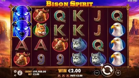 Bison Spirit slot screenshot 2