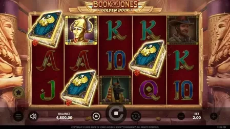 Book of Jones Golden Book slot screenshot 2