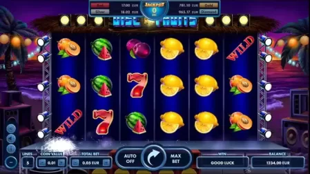 Disco Fruits slot screenshot 1