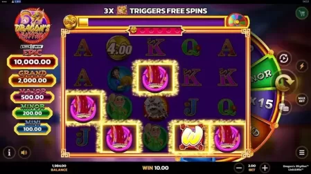 Dragon's Rhythm Link&Win slot screenshot 2