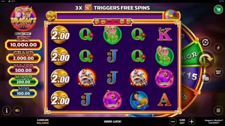 Dragon's Rhythm Link&Win slot screenshot 1