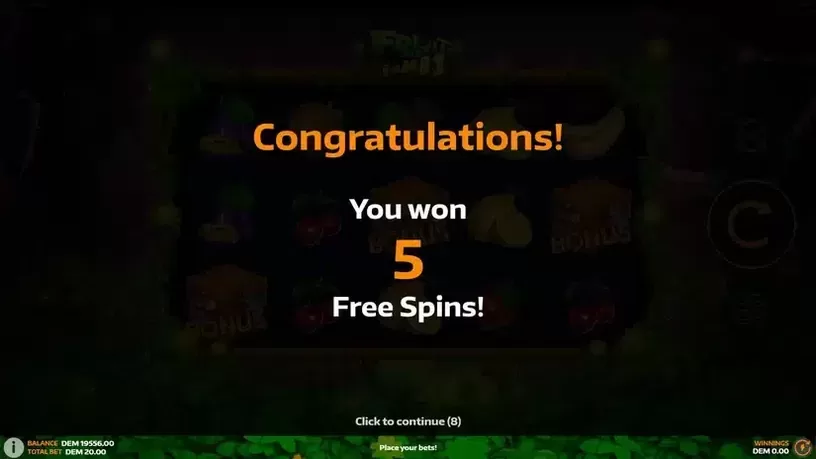 Fruits and Bombs slot screenshot 5