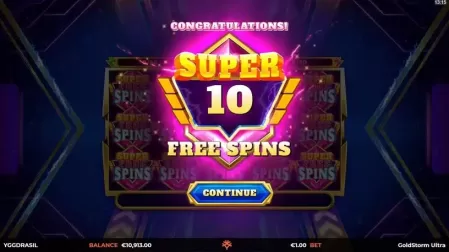 Goldstorm Ultra slot screenshot 3
