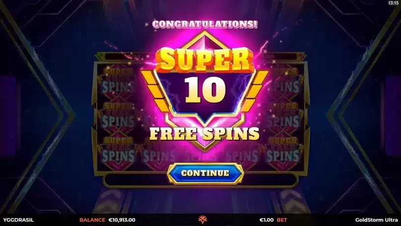 Goldstorm Ultra slot screenshot 3
