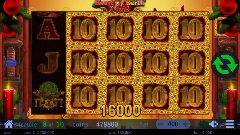 Hearth of Earth Xmas slot screenshot 