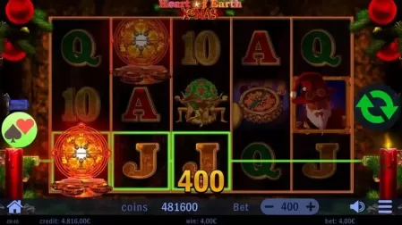 Hearth of Earth Xmas slot screenshot 3