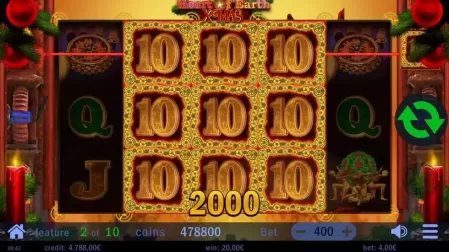 Hearth of Earth Xmas slot screenshot 6