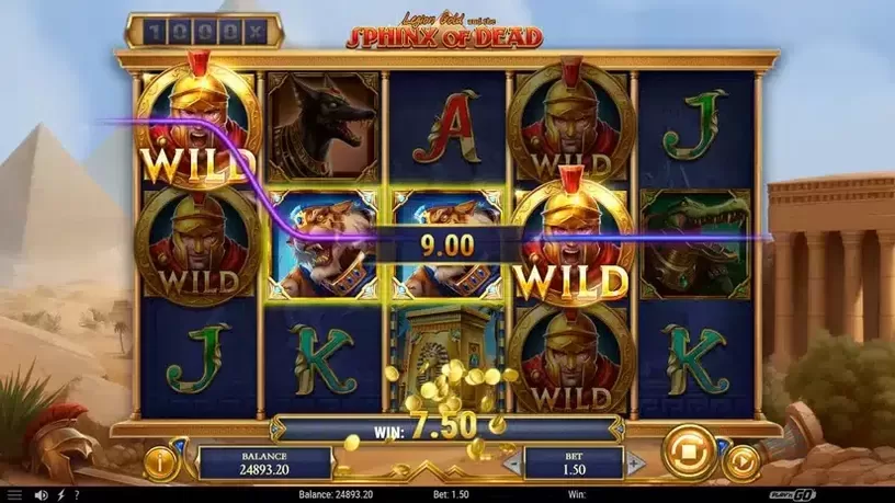 Legion Gold and the Sphinx of Dead slot screenshot 