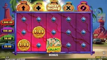 The Flintstones Rocky Riches slot screenshot 3