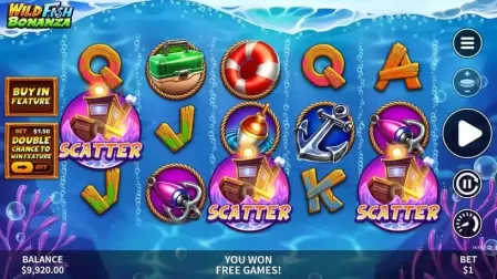 Wild Fish Bonanza slot screenshot 2