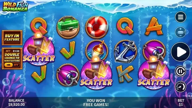Wild Fish Bonanza slot screenshot 2