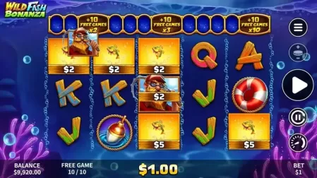 Wild Fish Bonanza slot screenshot 5