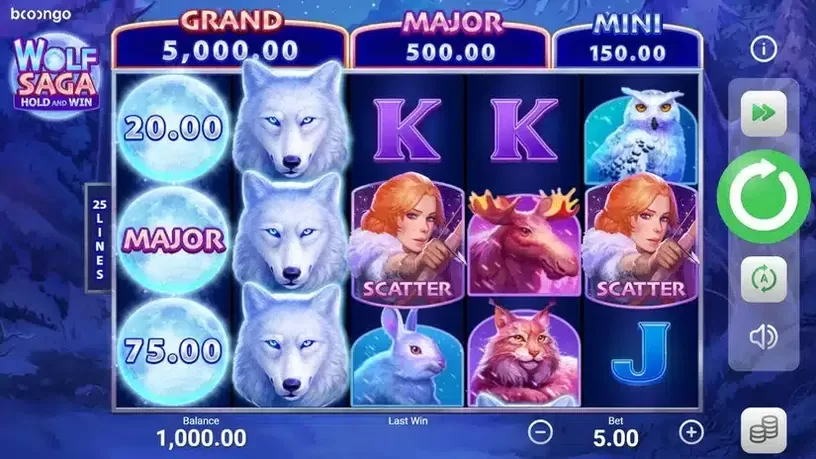 Wolf Saga slot screenshot 1