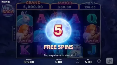Wolf Saga slot screenshot 3