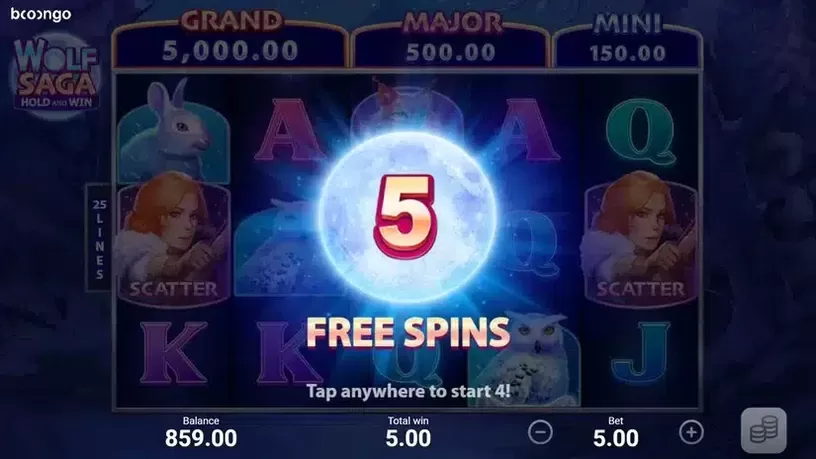 Wolf Saga slot screenshot 3