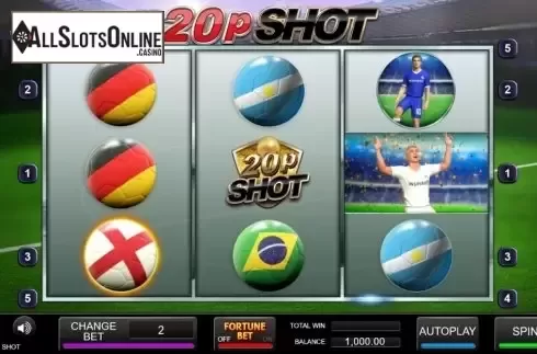Reel Screen. 20p Shot from Inspired Gaming