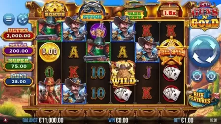 4TP Guns N’ Gold slot screenshot 1