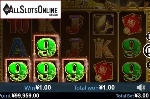 Win screen 3. 5 Dragons (Virtual Tech) from Virtual Tech
