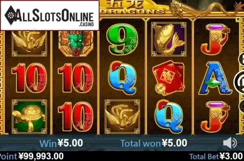 Win screen 1. 5 Dragons (Virtual Tech) from Virtual Tech