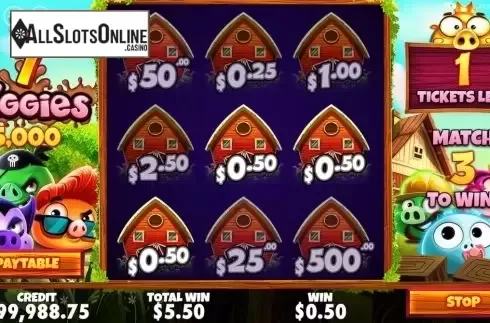 Win Screen 4. 7 Piggies Scratchcard from Pragmatic Play