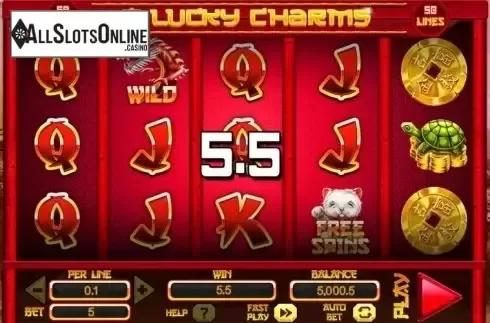 Screen 2. 8 Lucky Charms from Spinomenal