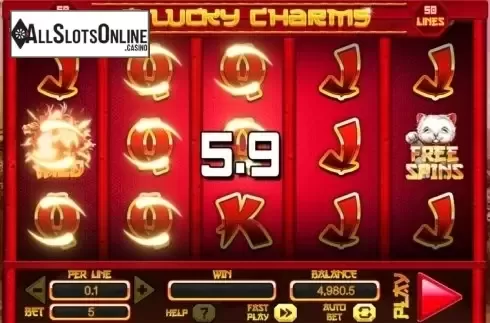 Screen 3. 8 Lucky Charms from Spinomenal