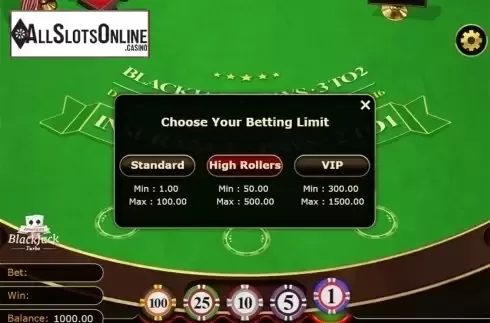 Reels screen. American Blackjack Turbo (GVG) from GVG