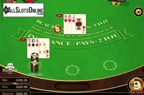 Win screen. American Blackjack Turbo (GVG) from GVG