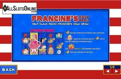 Paytable 5. American Dad from Playtech