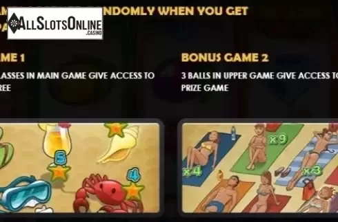Paytable 1. Beach (MGA) from MGA